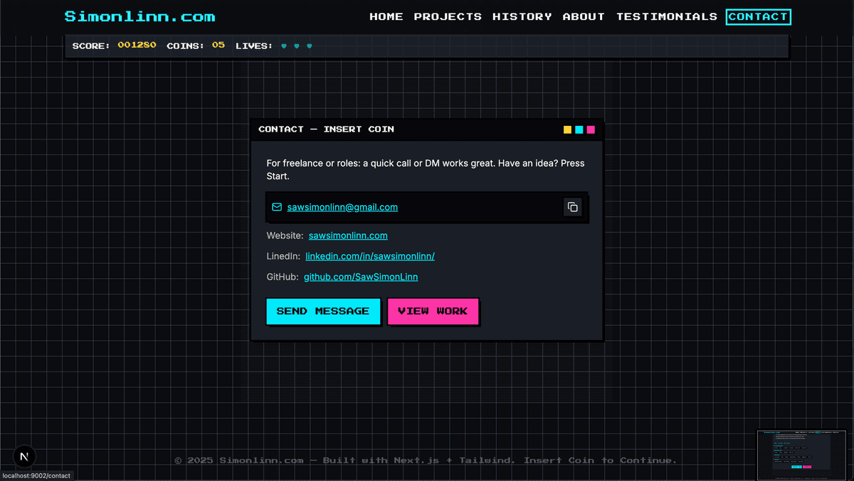 Arcade Portfolio screenshot 5