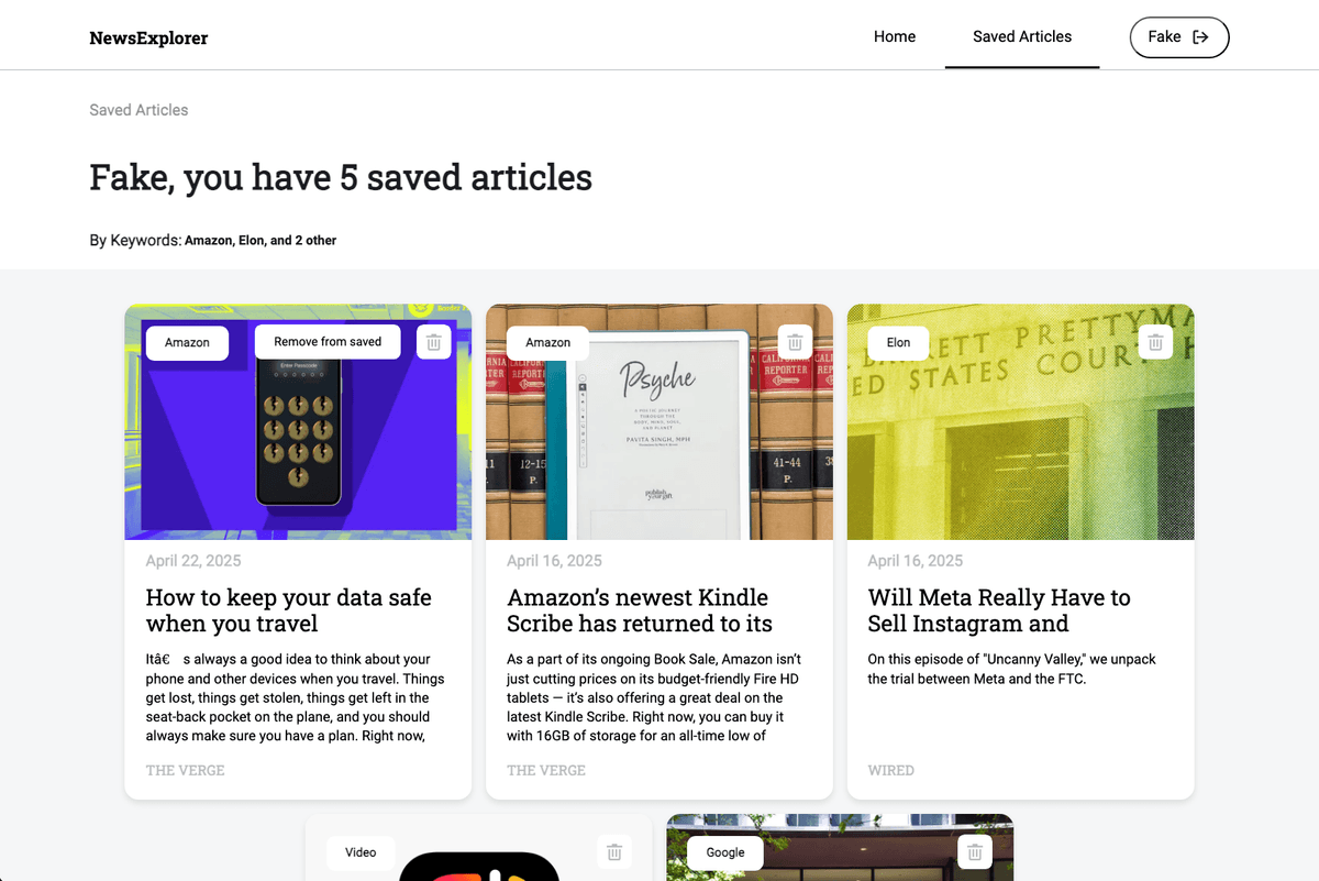 News Explorer screenshot 3